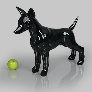 Dog Mannequin Charles - Gloss Black