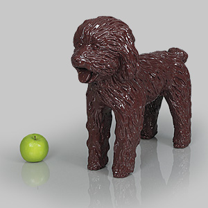 Dog Mannequin George - Gloss Brown