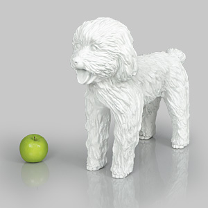 Dog Mannequin George - Matt White