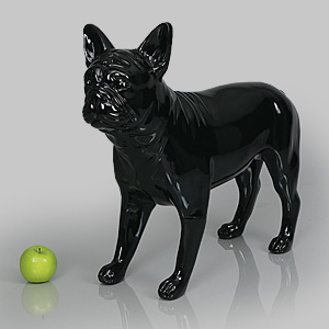狗模型帕特丽夏 - 亮黑色